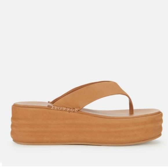 Free People × Haven Thong Flatform Sandals Size 39 - Picture 1 of 4